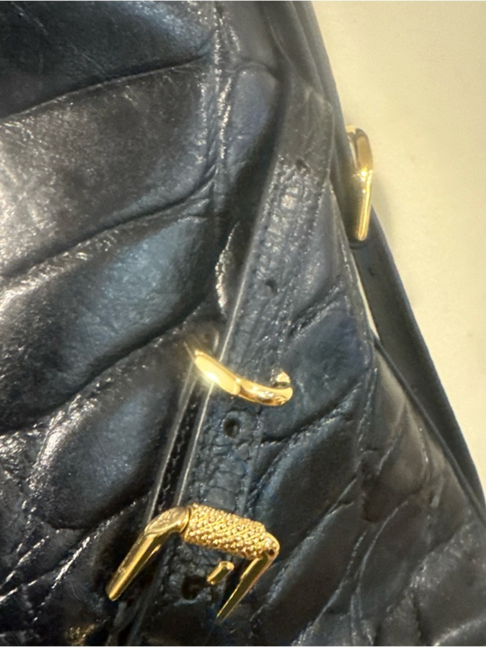 Givenchy Black Quilted Leather Shoulder Bag/Gold Hardware/NEVER USED! DISCOUNTED - Picture 6 of 16